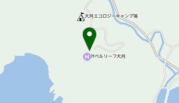 ホテルベルリーフ大月の地図画像