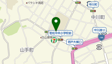 若松中央小学校の地図画像