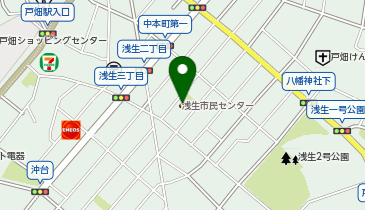 浅生市民センターの地図画像