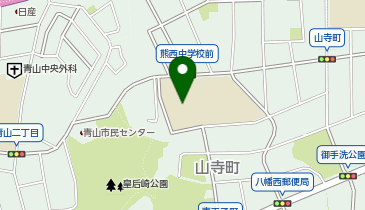 熊西中学校の地図画像