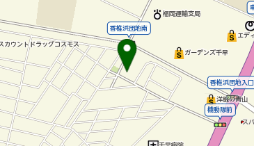 福岡市千早西公民館の地図画像