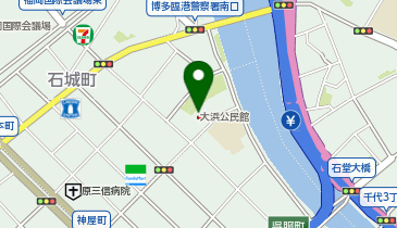 福岡市大浜公民館の地図画像