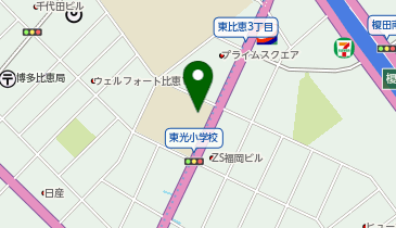 福岡市東光公民館の地図画像