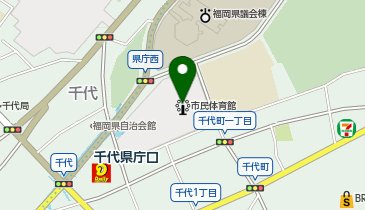 福岡市民体育館の地図画像