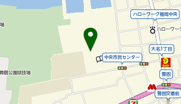 福岡市赤坂公民館の地図画像
