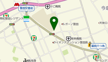 福岡市警固公民館の地図画像