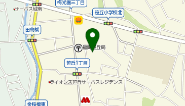 福岡市笹丘公民館の地図画像