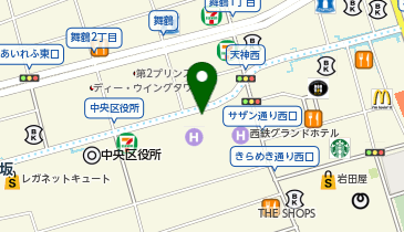 福岡市大名公民館の地図画像