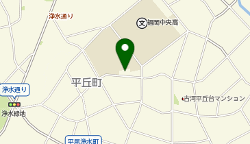 福岡市平尾公民館の地図画像