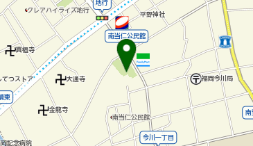福岡市南当仁公民館の地図画像