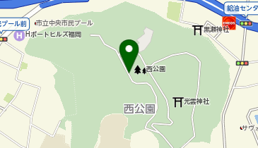 西公園の地図画像