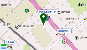 福岡市玉川公民館の地図画像