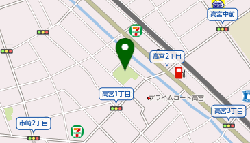 三月田公園の地図画像