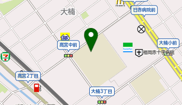 福岡市立高宮中学校 グラウンドの地図画像