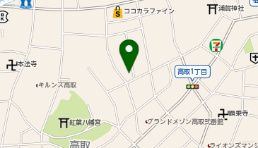 福岡市高取公民館の地図画像