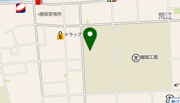 福岡聴覚特別支援学校体育館の地図画像