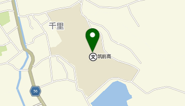 筑前高等学校体育館の地図画像