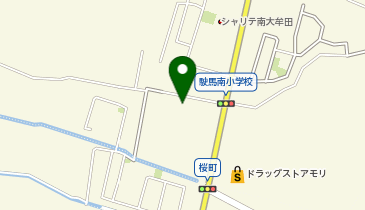 旧駛馬南小学校の地図画像