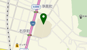 宅峰中学校の地図画像