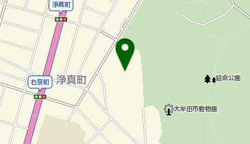 旧延命中学校の地図画像