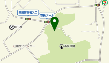 田川市民球場の地図画像