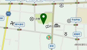 八女文化会館の地図画像