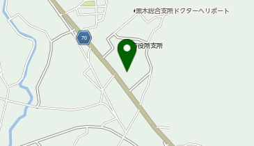 八女市役所黒木支所の地図画像