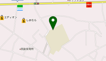 筑後小学校体育館の地図画像