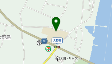 大川市立大野島小学校校舎の地図画像