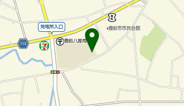八屋小学校(体育館)の地図画像