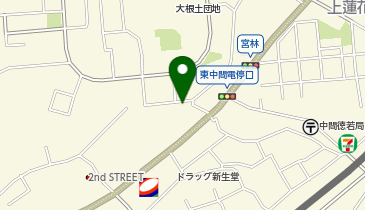 徳若公民館の地図画像