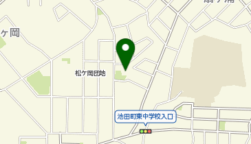 松ヶ岡一区公民館の地図画像