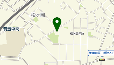 松ヶ岡二区公民館の地図画像