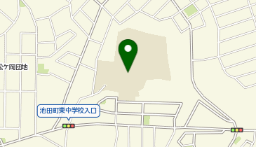 中間東中学校の地図画像