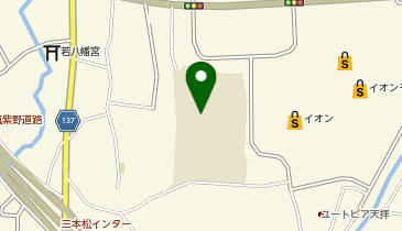 天拝中学校の地図画像