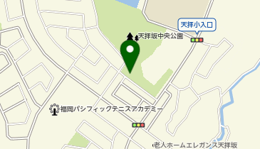 天拝坂公民館の地図画像