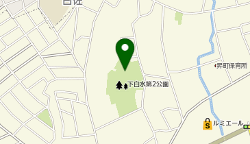 下白水第2公園の地図画像