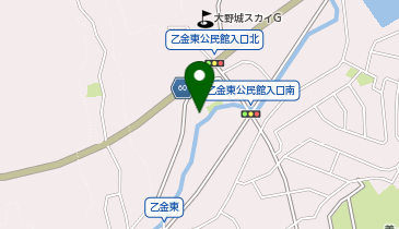 乙金東公民館の地図画像
