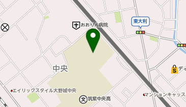 筑紫中央高校グラウンドの地図画像