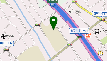 御笠の森小学校の地図画像