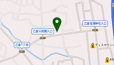 乙金公民館の地図画像