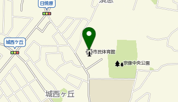 市民体育館の地図画像