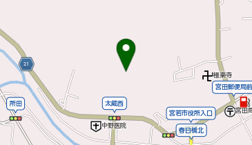 旧宮田中学校の地図画像