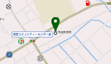 若宮コミュニティセンターの地図画像