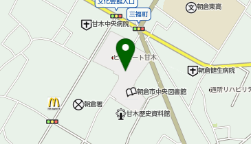 朝倉市総合市民センター(ピーポート甘木)の地図画像