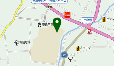 比良松中学校の地図画像