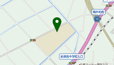 前原西中学校(体育館)の地図画像