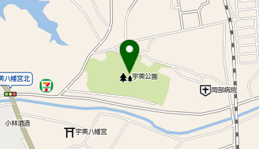 宇美公園の地図画像