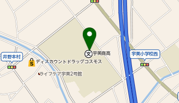 宇美商業高校(体育館他)の地図画像