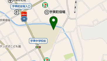 宇美中学校(体育館)の地図画像